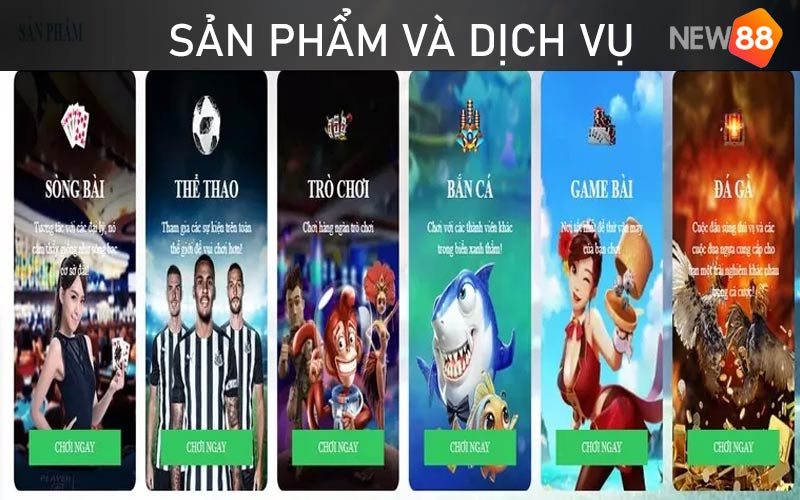 Sản phẩm và dịch vụ